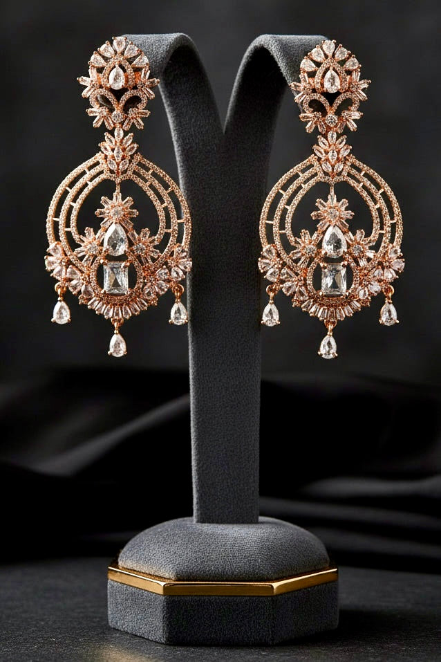 Rose Chandelier Earrings
