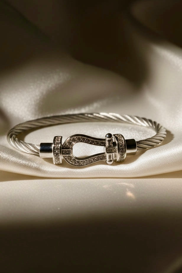 Crystal Cable Bangle