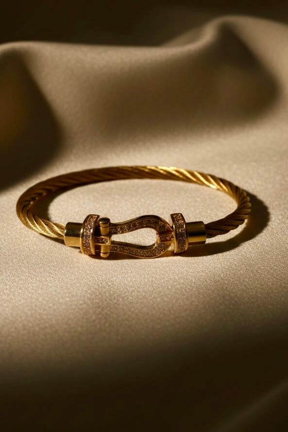 Crystal Cable Bangle