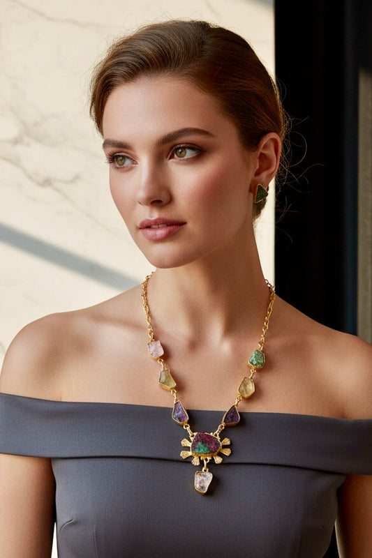 Sunburst Necklace Set