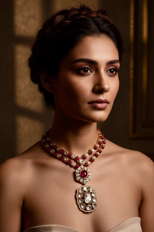 Rose Necklace Set