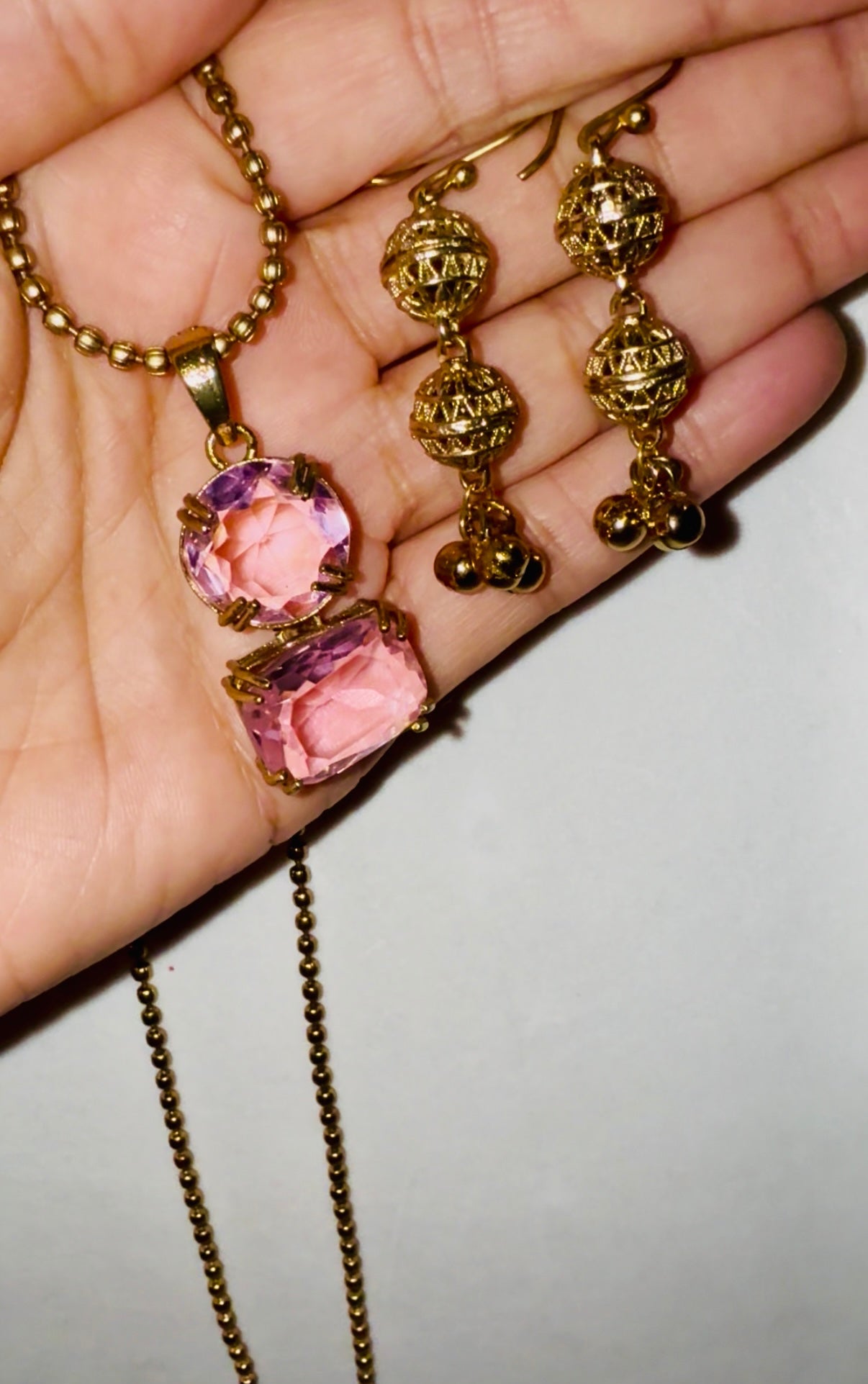 Moonflower Pendent Set