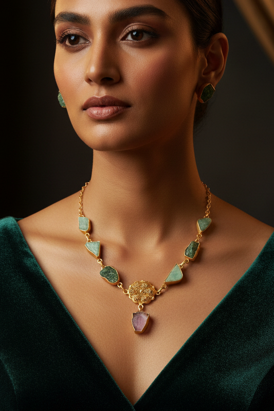 Lavender Vine Necklace Set
