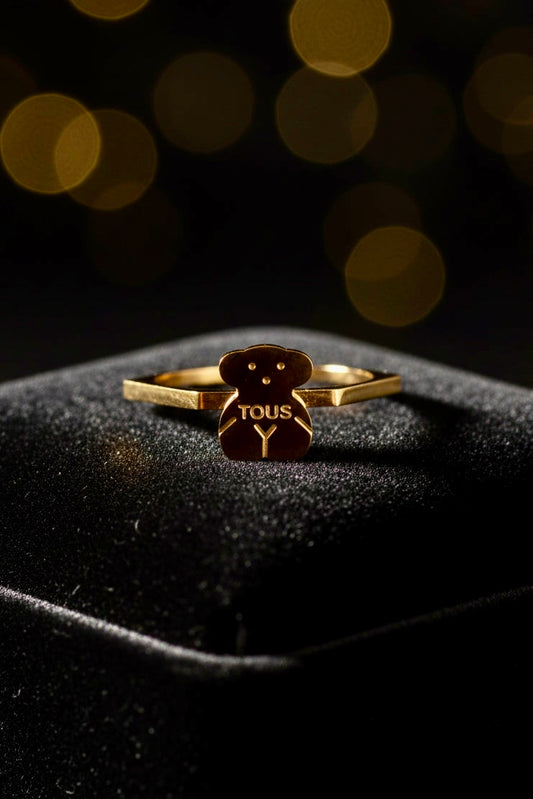 Bear Charm Ring