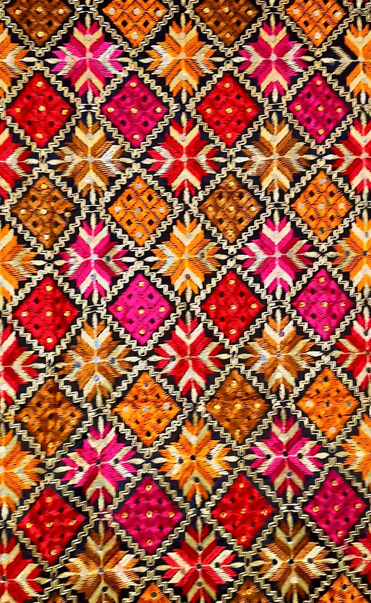 Sunset Phulkari Dupatta
