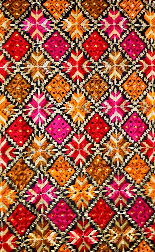 Sunset Phulkari Dupatta