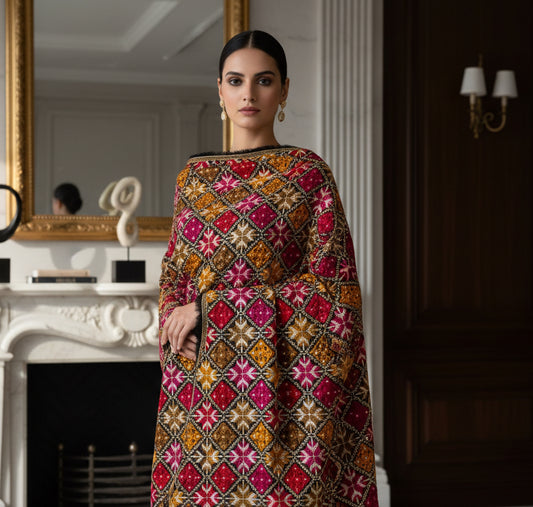 Sunset Phulkari Dupatta