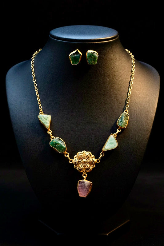 Lavender Vine Necklace Set