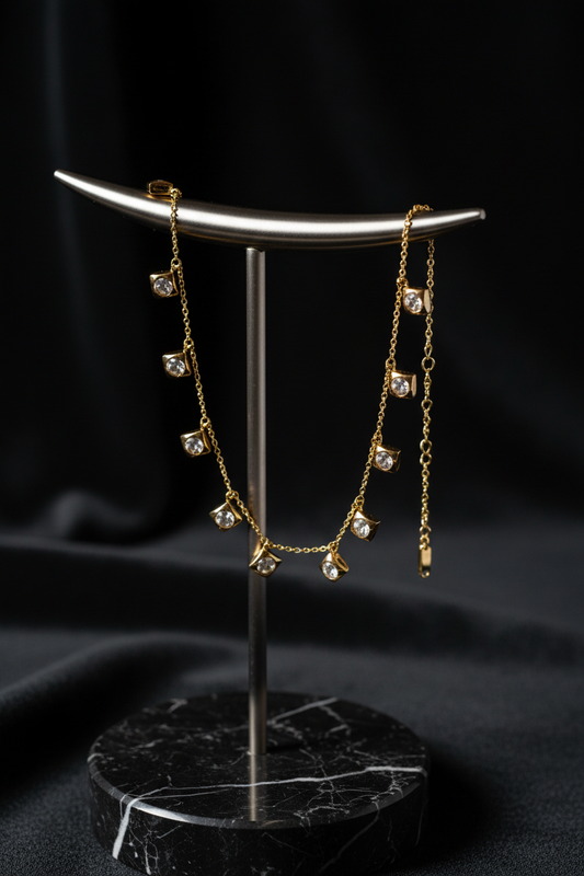 Anklet on elegant display