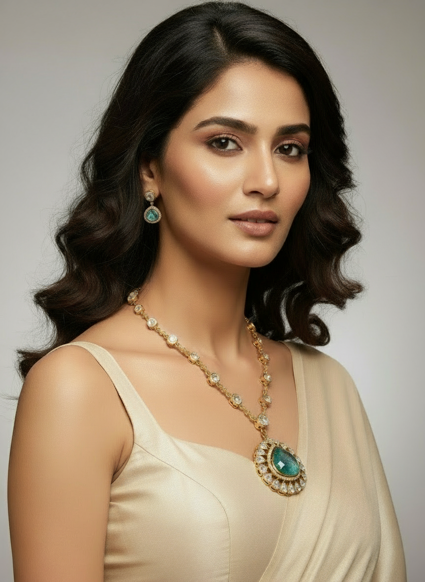 Aquamarine Set with Matching Earrings