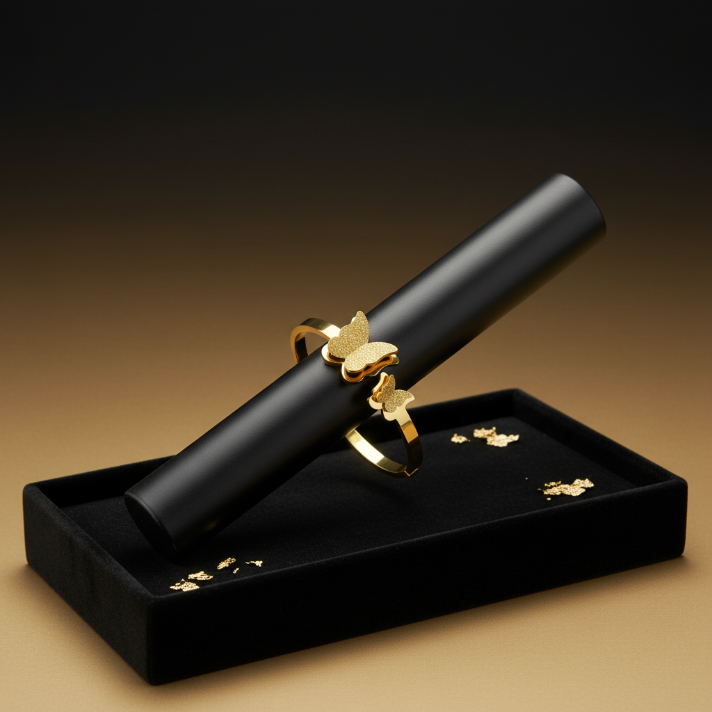 Butterfly Bangle on Bar Holder