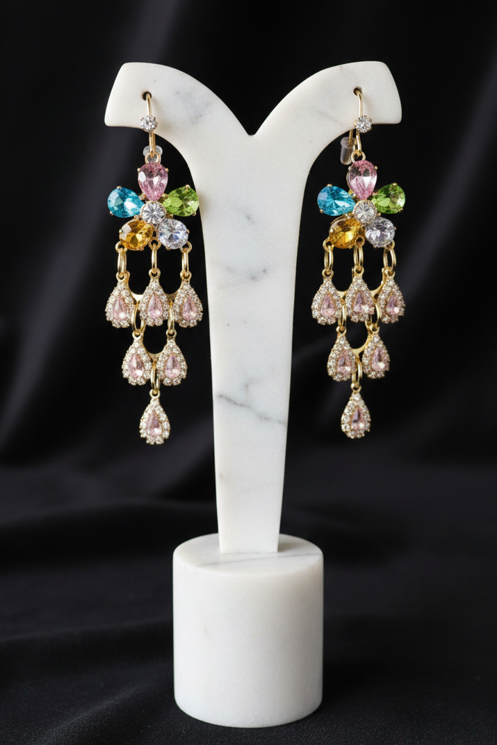 Chandelier Style - Single Crystal Hook