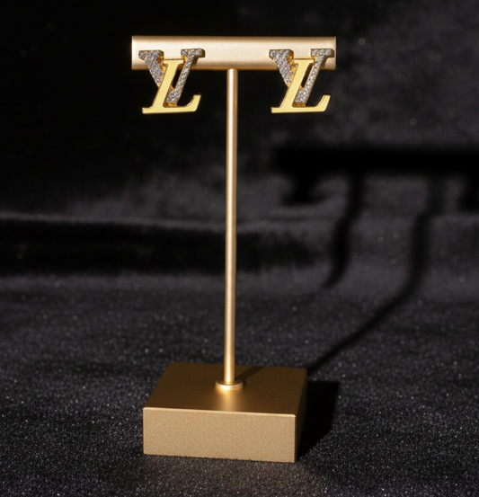 Designer Stud Earrings with Baby Yellow