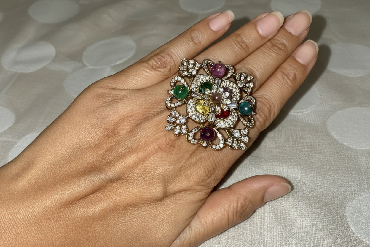 Ring on younger-looking hand